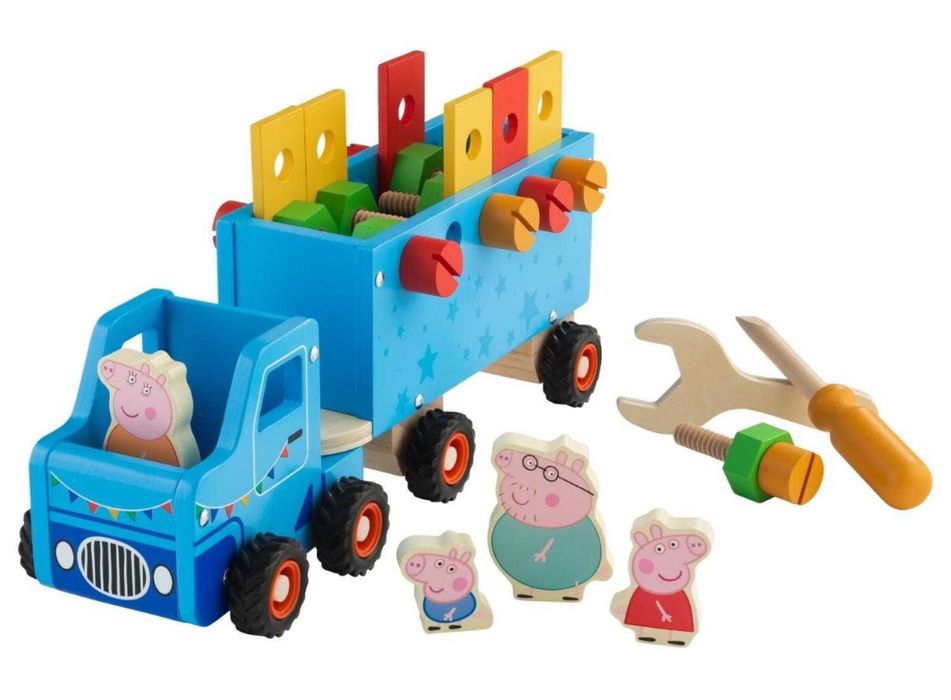 Детски дървен камион “Peppa Pig”