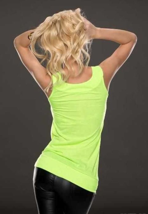 Top dama culoare galben neon