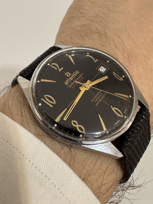 Ceas Atlantic Worldmaster. Swiss made. Cu data. Mecanic