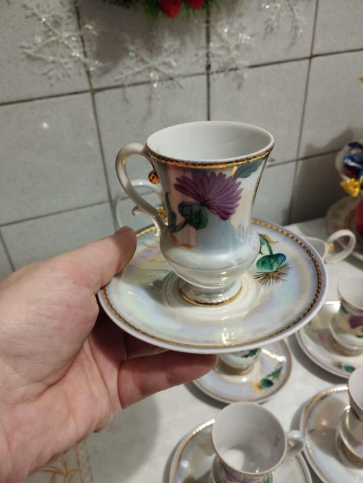 Кофейный фарфоровый сервиз Коростень