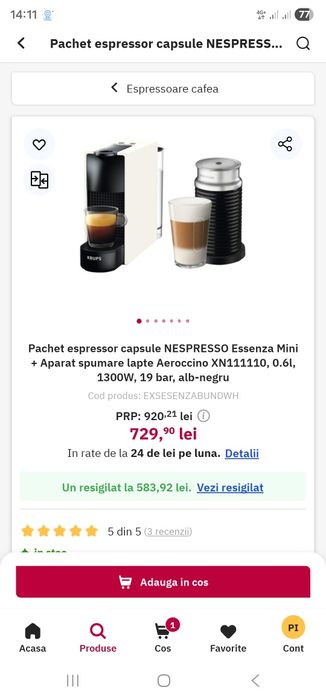 Epresor krups essentza mini