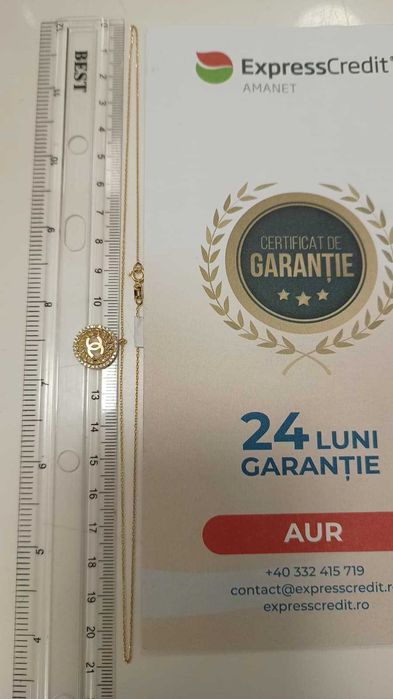 [AG24 Harlau B.45410.1] Colier aur 14k 2.25gr - Garantie 2 ani!