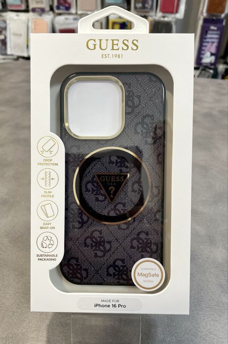 GUESS Оригинален Калъф за Apple iPhone 16 Pro Нов гръб