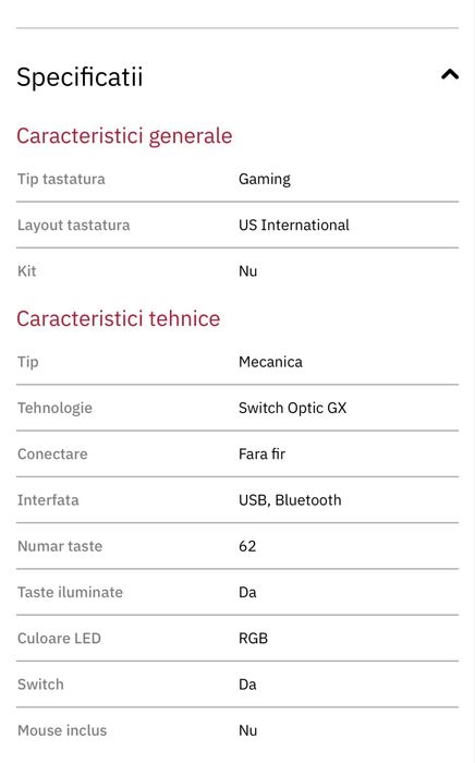 Tastatura Gaming Wireless mecanica LOGITECH PRO X 60, Optical Switch, Bluetooth, USB, Layout INT, negru