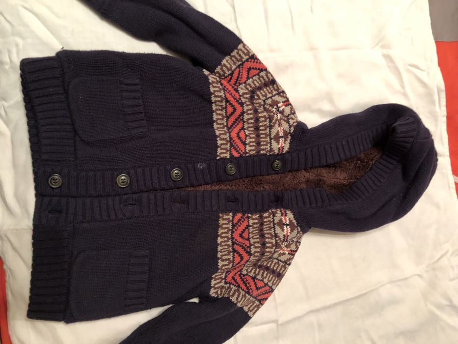 Утепленная кофта для мальчиков