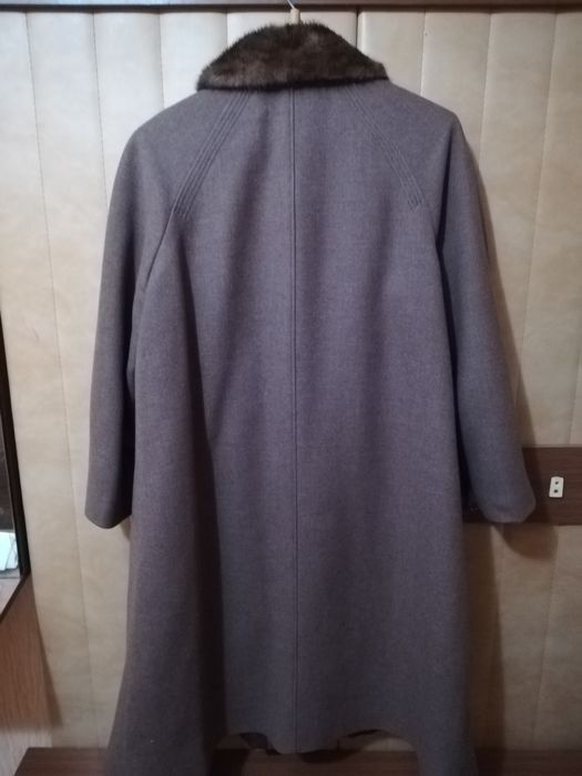 Зимнее пальто норка воротник