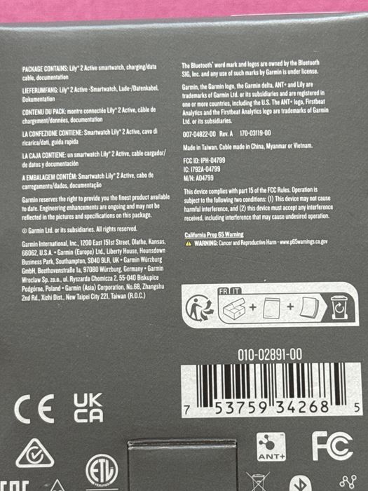 Smartwatch Garmin Lily 2