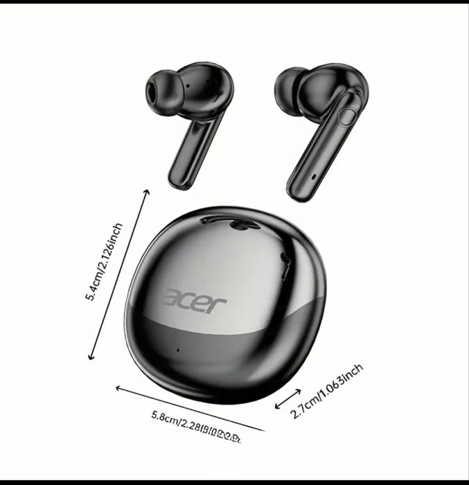Слушалки Acer-черен и бял цвят