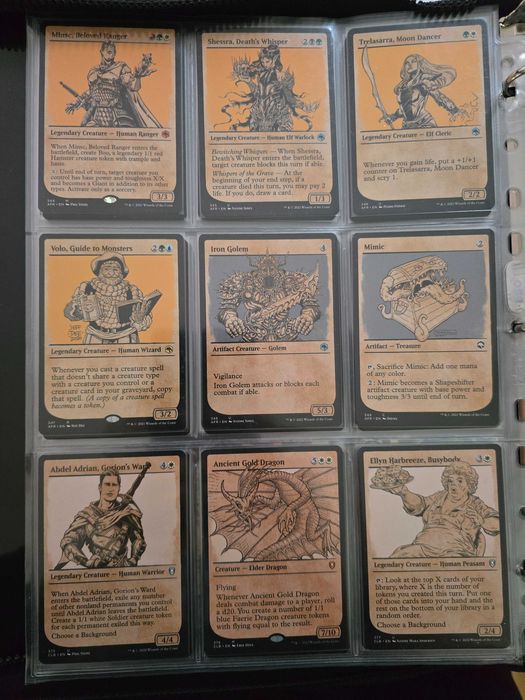 MTG all Forgotten Realms and Baldur's Gate cards with this art style