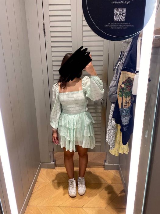 Летнее платье короткое