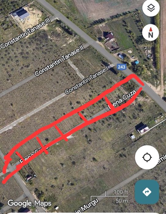 2 Terenuri  Intravilane perfect pentru construit case, hală afacere ..