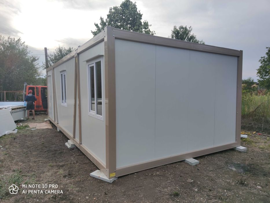 Офис/Жилищен Фургон 4*8м. -две стаи с тоалетна+Душ! Безплатна Доставка