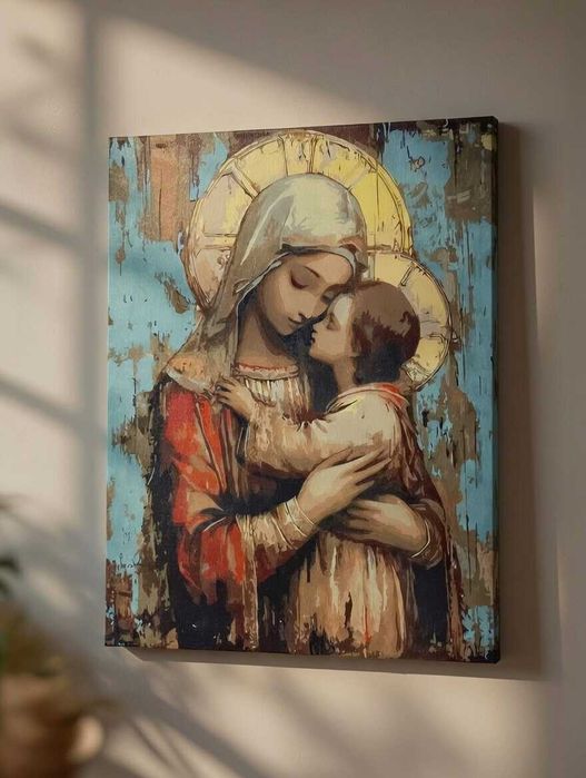 Ръчно рисувана икона / Ръчно рисувани икони 40х50см.