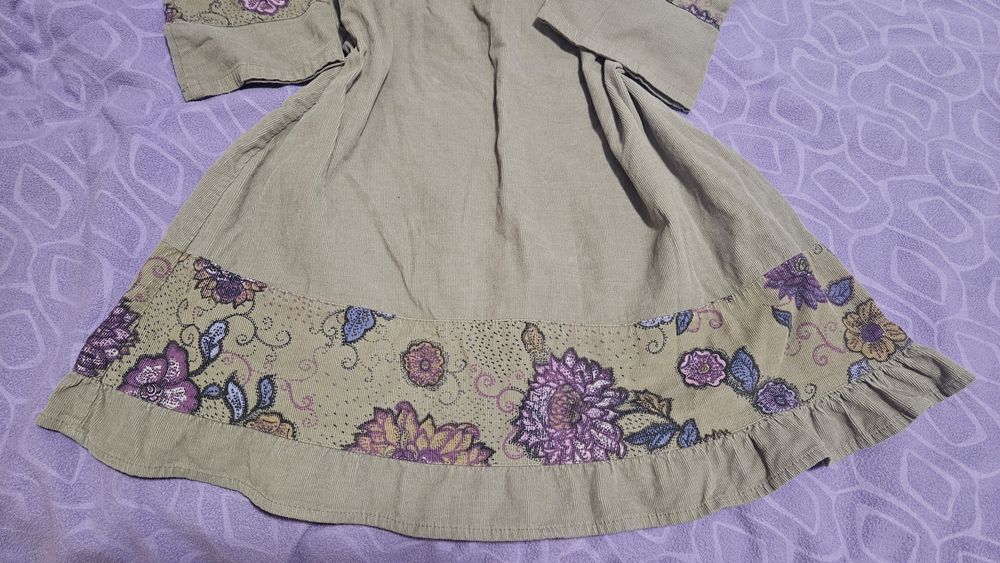 Детска рокля - зелена