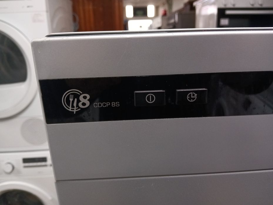 Малка сива съдомиялна  кубче Candy за 8 комплекта с 2 години гаранция!