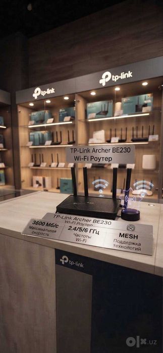 Dostavka. TP-Link Archer BE230 AX3600 Wi-Fi 7 Gigabit routeri