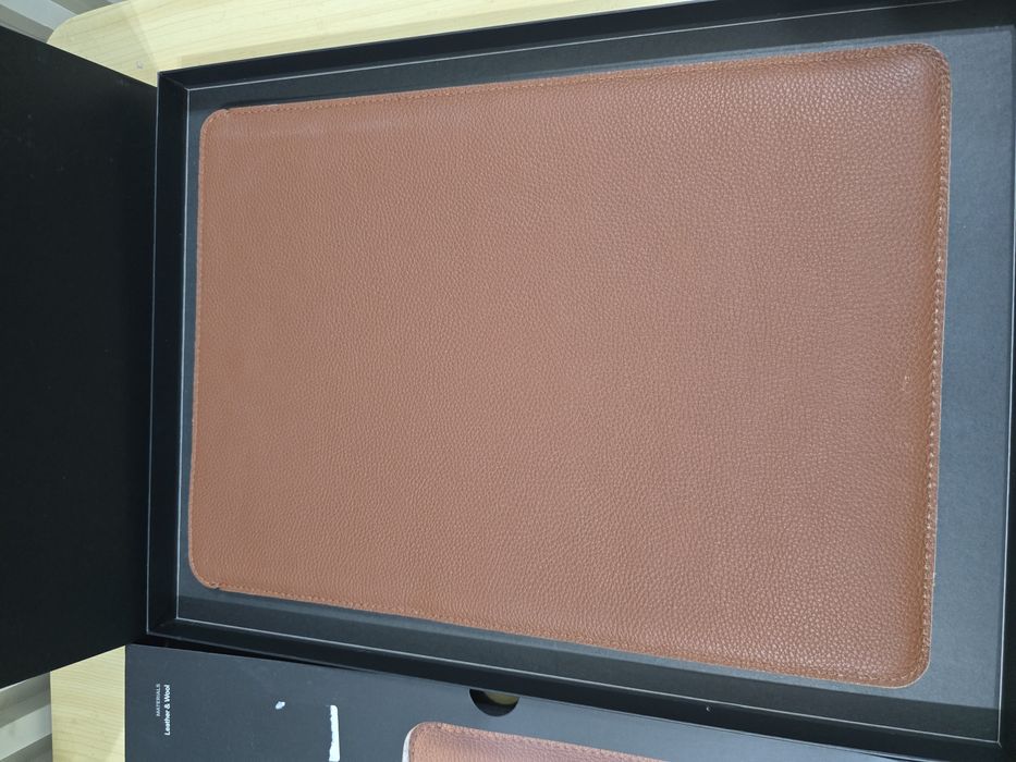 Кожен калъф WOOLNUT за MacBook Air 1 5", скандинавски дизайн, първокласна защита, филцов