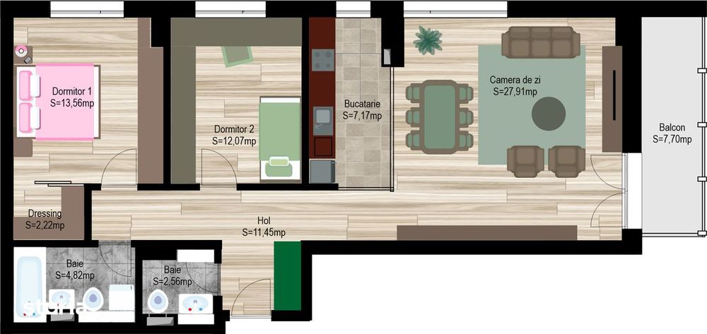 Apartament 3 camere | Compartimentare excelenta | Avanera Bacau — fotografia 1