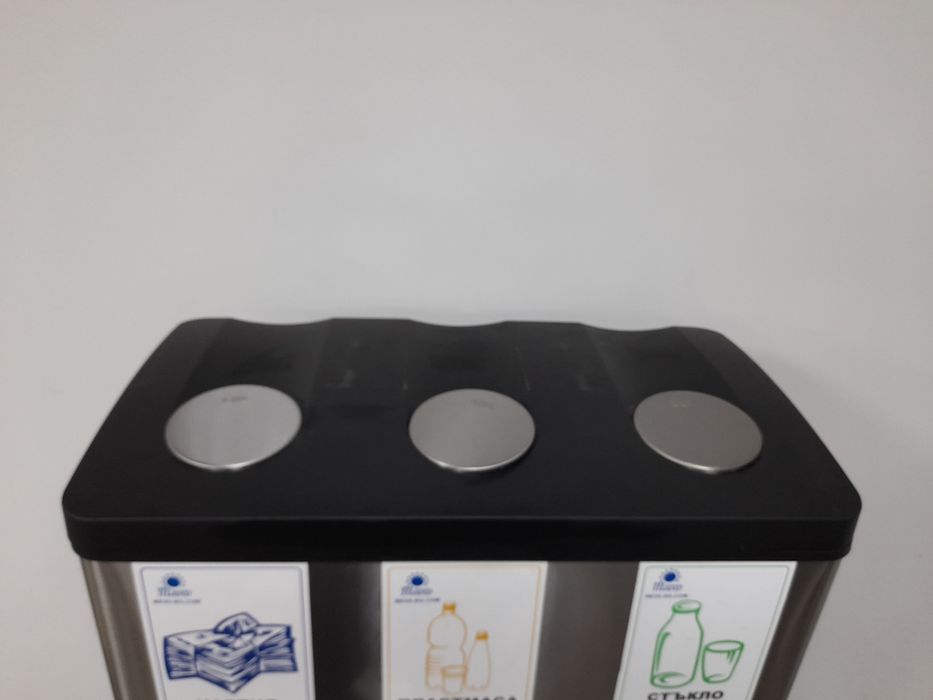 Кош за разделно събиране на отпадъци с педал 3х12 л