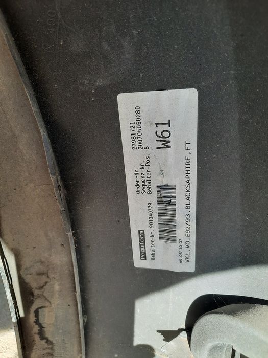 Bara fata bmw E92 E93 NFL 2006-2009