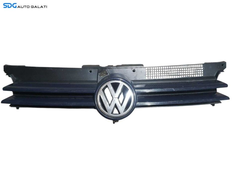 Grila Centrala cu Emblema Sigla de pe Bara Spoiler Fata Volkswagen Golf 4 1998 - 2005 Cod 1J0853655F 1J0853651F [N2954]