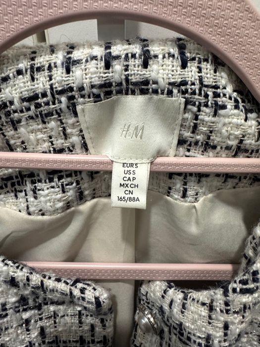 Сако Hm бяло и черно