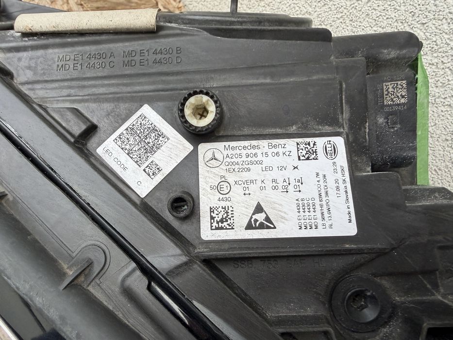 Far stanga Mercedes C Class W205 Facelift Full LED MULTIBEAM Original