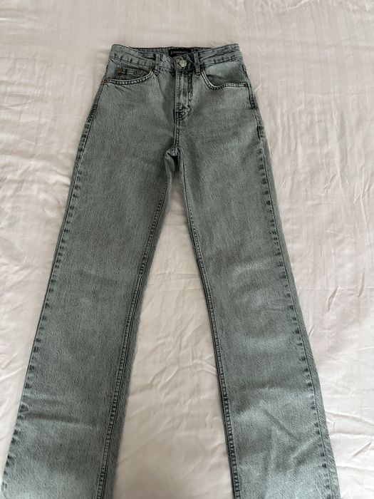 Сиви дамски дънки Stradivarius