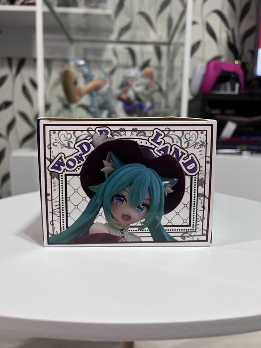 18 cm Hatsune Miku Wonderland Puss in Boots Figurină Anime Sigilată