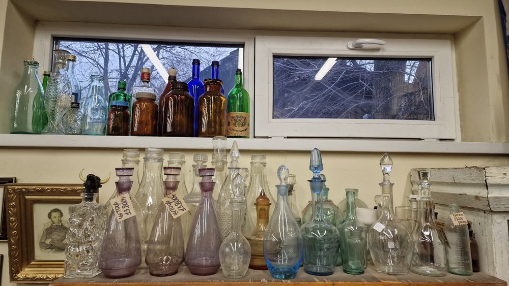 Посуда из стекла.