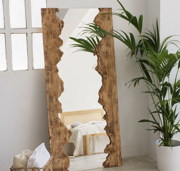 Огледало Рустик стил огледало за коридор,баня,стена Уникат