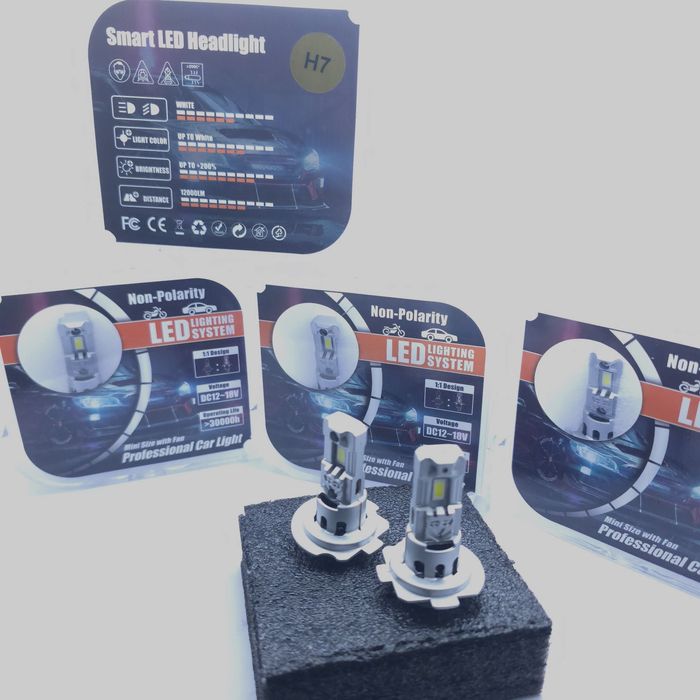 НОВО!!! H7 led canbus!!директен монтаж!! 55W комплект!!