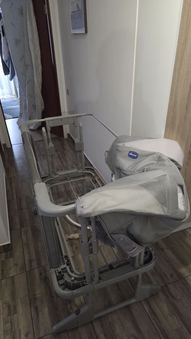 Patuț copii ,bebe, 1-4 ani CHICCO Next2Me Forever - Moon Grey