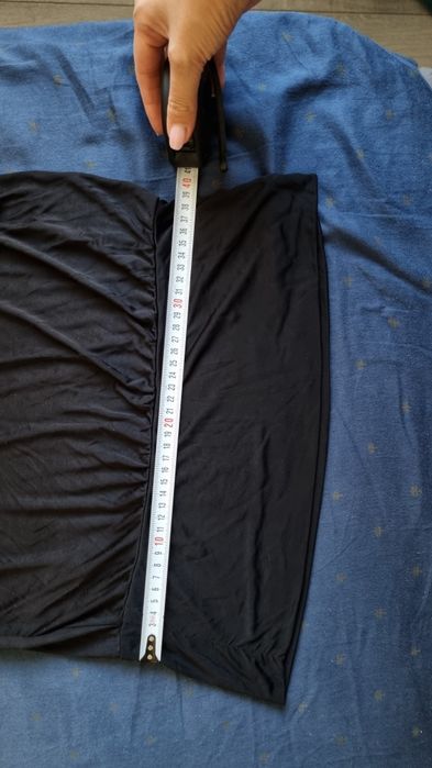 Top negru Mango fara bretele