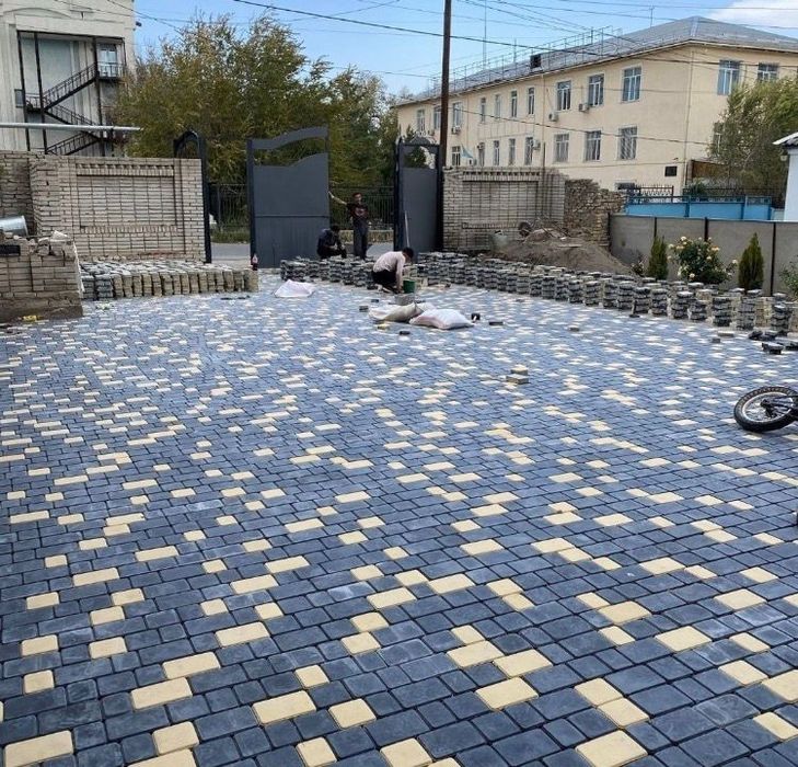 Укладка брусчатки