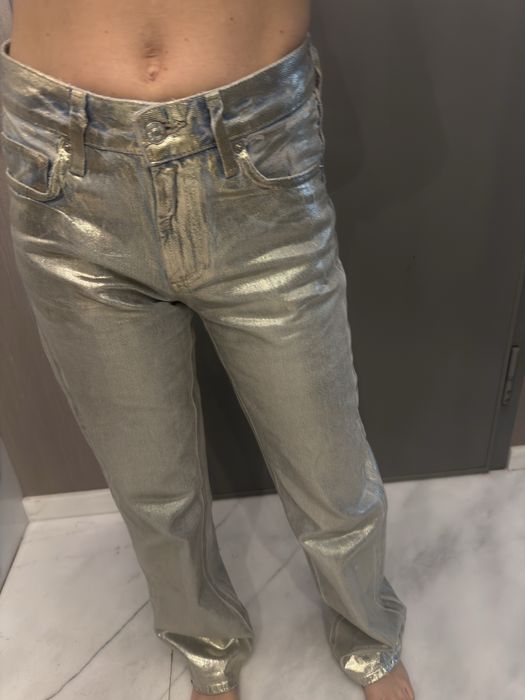 Дънки сребристи ZARA