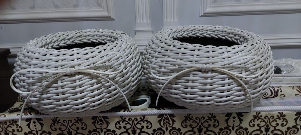 Кашпо из ротанга