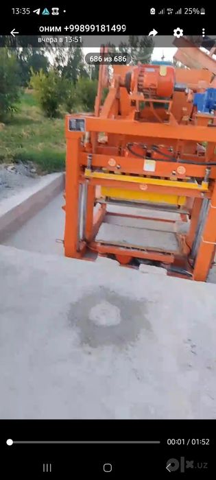 Шлакаблок станок сотилади