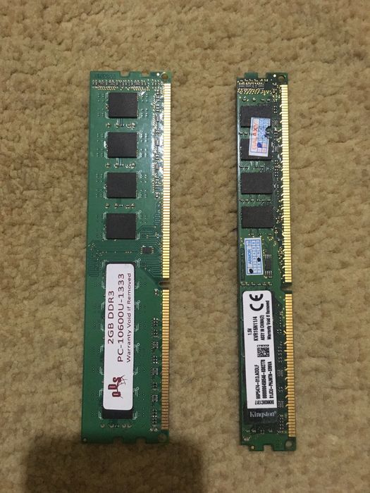 Оперативка 2гб  4гб DD3