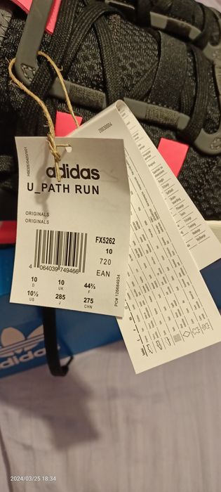 Adidas U path run noi in cutie originali 44.5