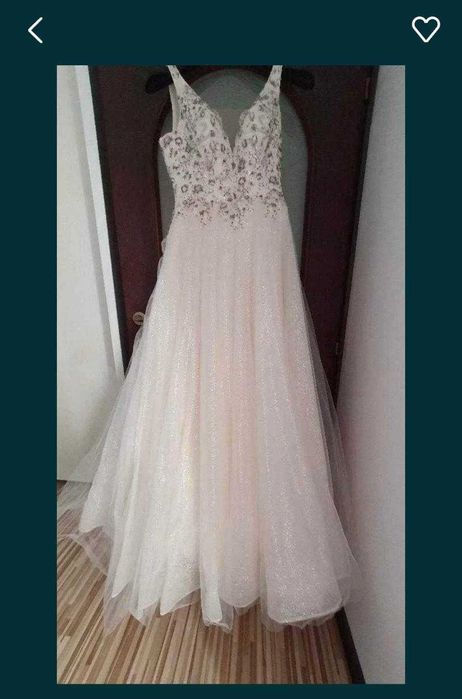 Rochie de mireasa nou nouta alb ivory,masura M-L/44