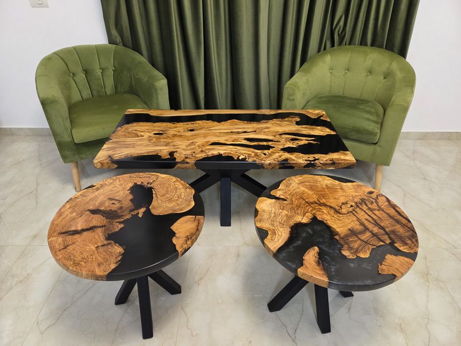 „Masă cafea epoxy ” super oferta pana la sfarsitul luni  2999 lei.