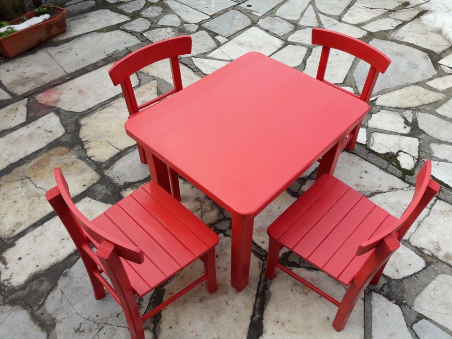 Детски комплект масички със столчета. Производител.