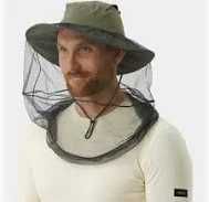 Palarie de pescar, apicultor cu plasa anti tantari, insecte, verde camuflaj cu acoperire faciala, protecție solara la pescuit, apicultura. Pret 20lei