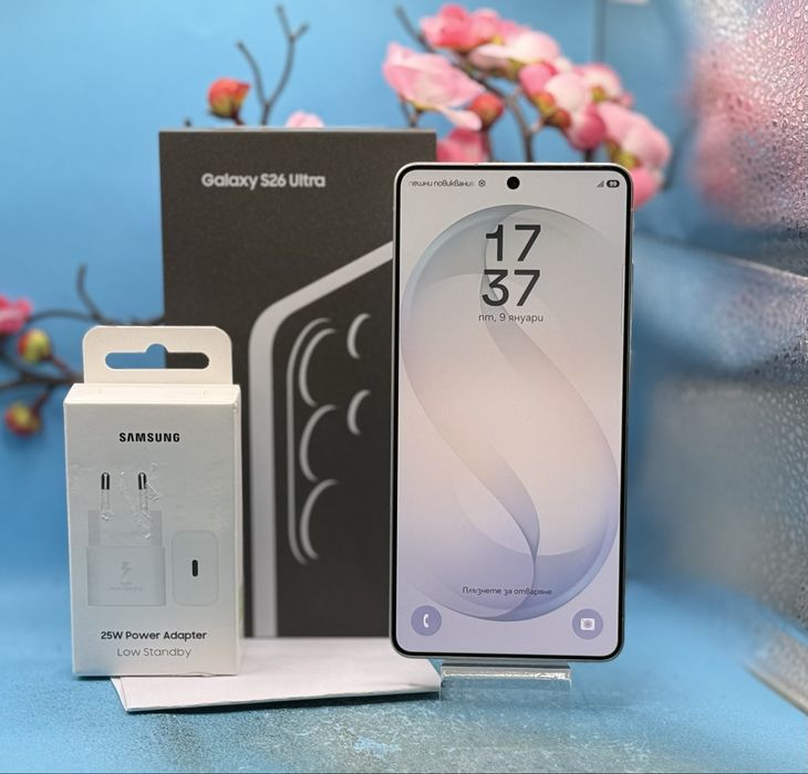 ГАРАНЦИОНЕН!!! Samsung Galaxy S26 Ultra, 12GB RAM, 256GB, 5G, White