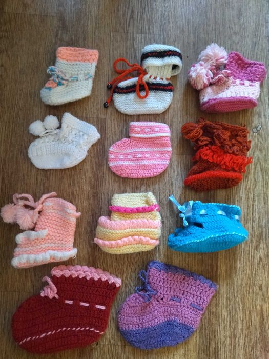 Пинетки вязаные новые