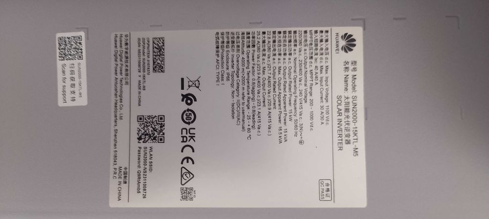 Invertor HUAWEI  15KW Solar Inverter