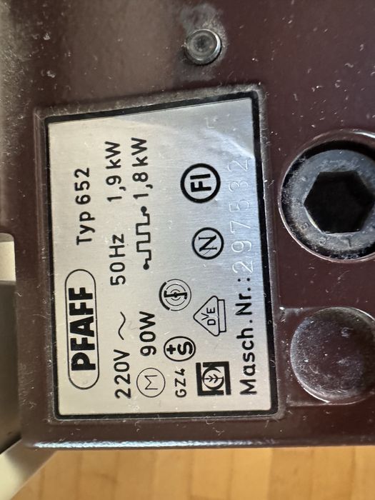 Calandru de călcat PFAFF Typ 652 Germania, stare perfectă funcționare, 1800W