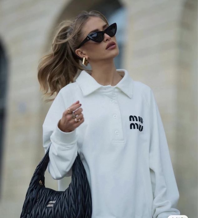 Miu miu блуза бяла