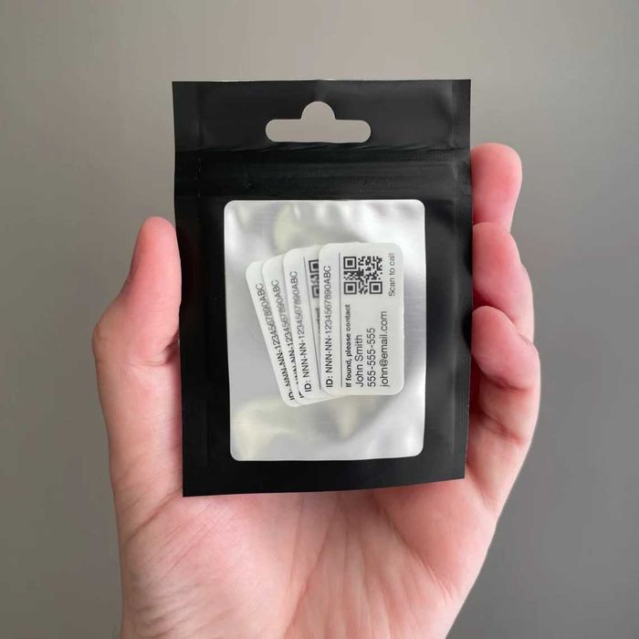 Идентификационни стикери за дрон (4 бр.) - БЛС оператор, ГД ГВА, EASA